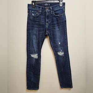 Men's Hollister 28x30 Skinny fit distressed epic flex jeans